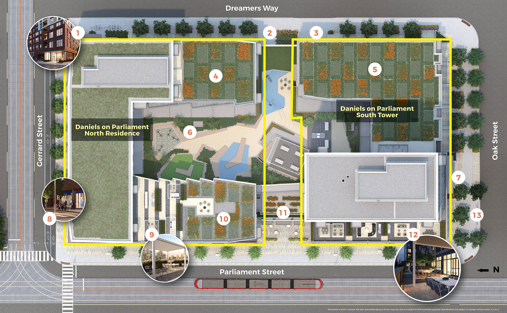 Daniels on Parliament Site Plan